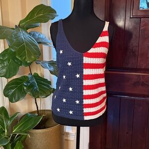 Moon & Madison Stars & Stripes Tank Size M